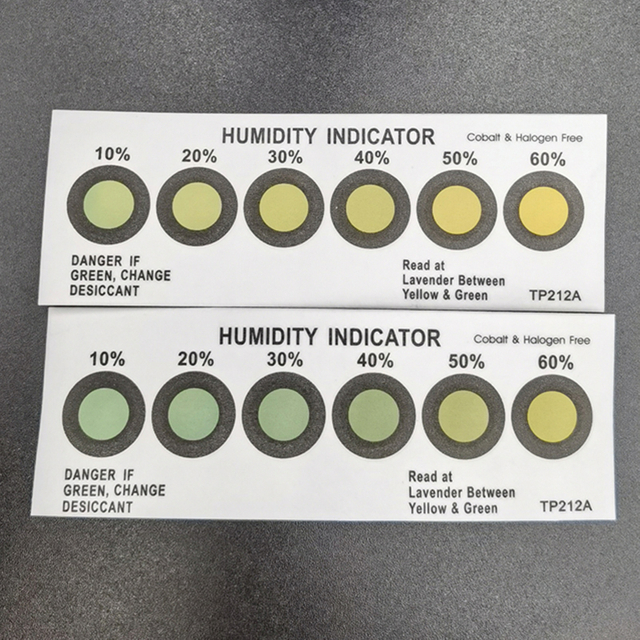 أكياس أوراق تشير إلى الرطوبة 10-60% 6 نقاط - أصفر وأخضر